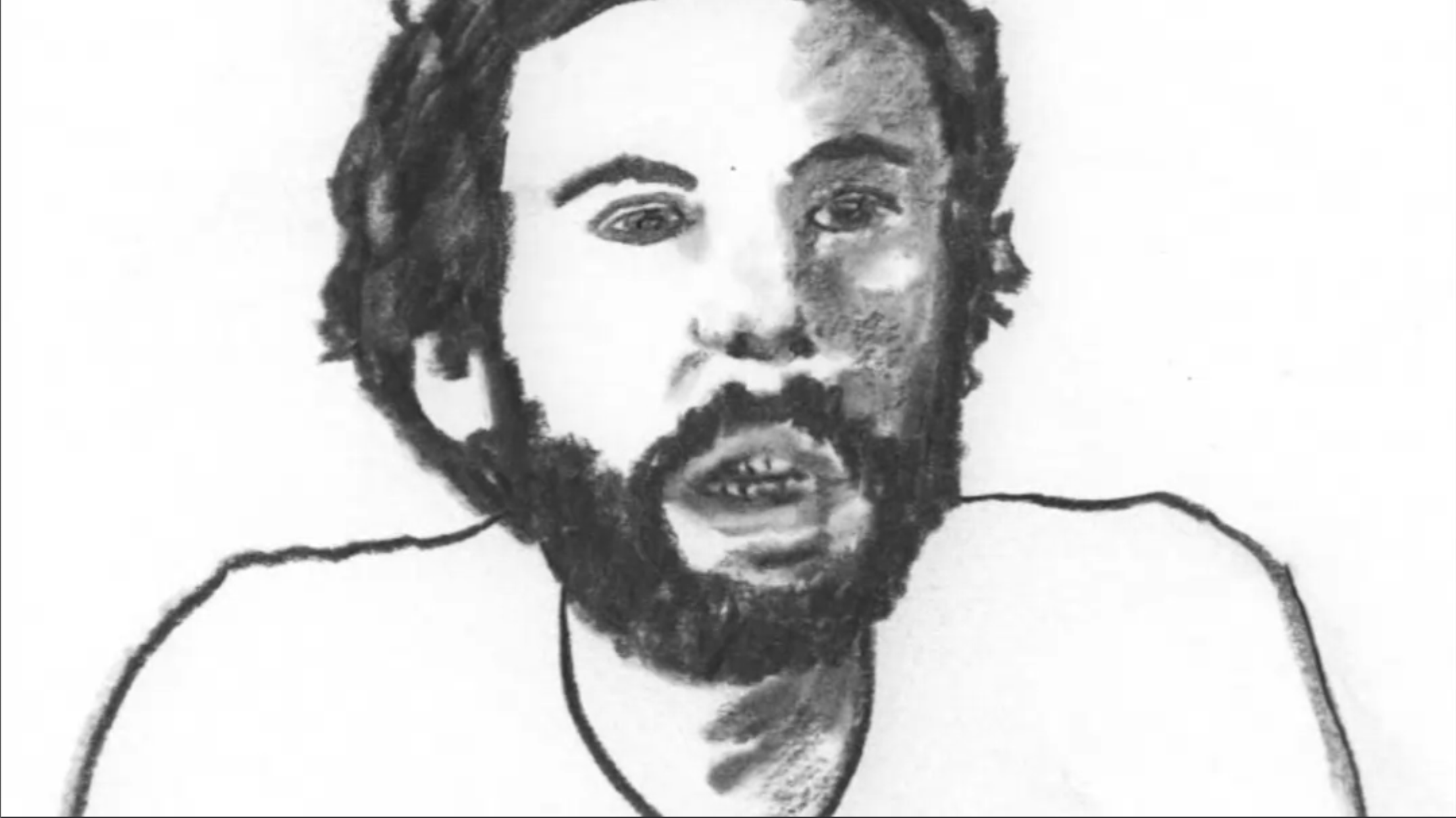 portrait d'homme dessiné